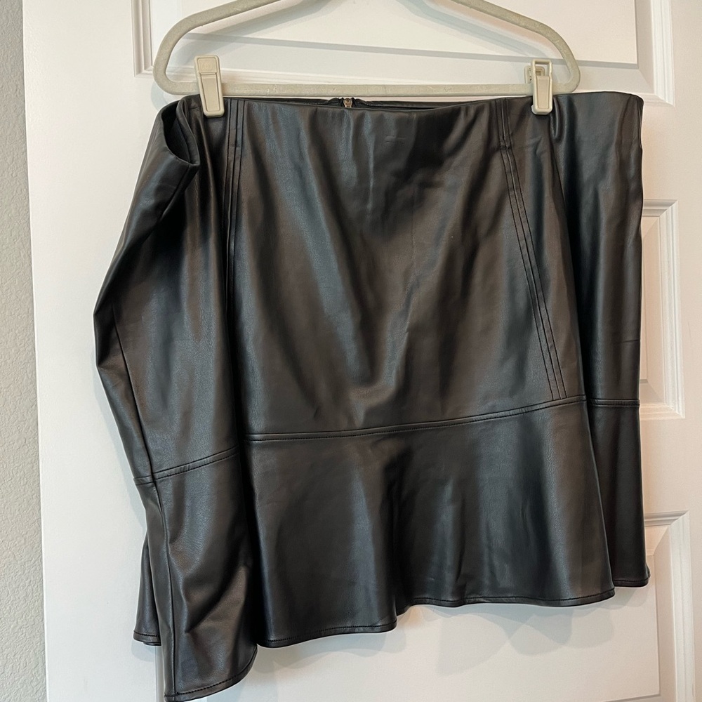 Ava & Viv Faux Leather Skirt